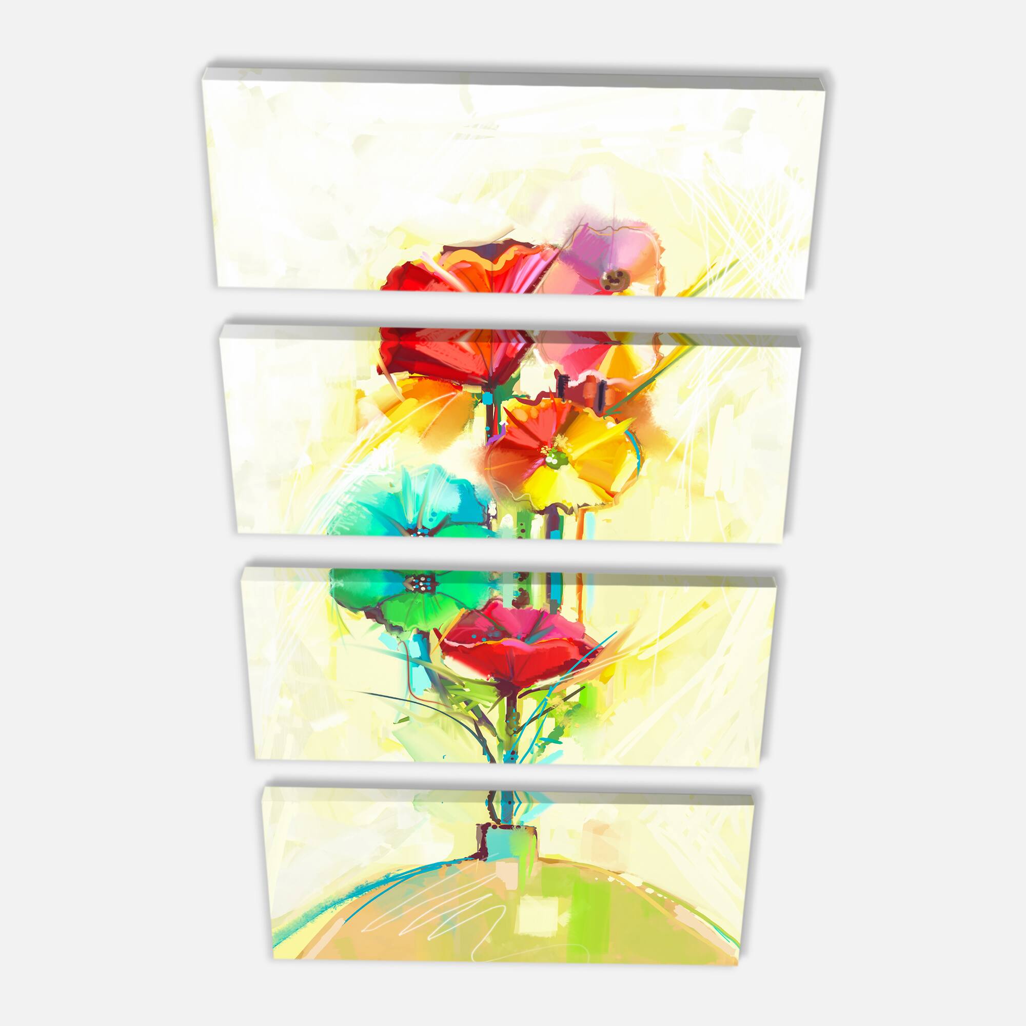 Designart - Spring Flowers Bouquet in a Vase